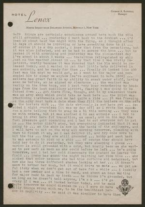 [Letter from Cornelia Yerkes, September 29, 1944]