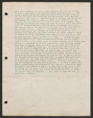 [Letter from Cornelia Yerkes to Frances Yerkes, August 30, 1943]