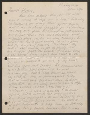 [Letter from Cornelia Yerkes to Frances Yerkes, November 29, 1943?]