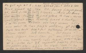 Primary view of object titled '[Postcard from Cornelia Yerkes to Fred G. and Frances Yerkes, October 12, 1942]'.