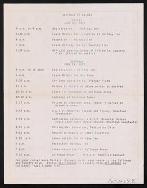 Primary view of object titled '[1972 Reunion Map and Schedule #4]'.