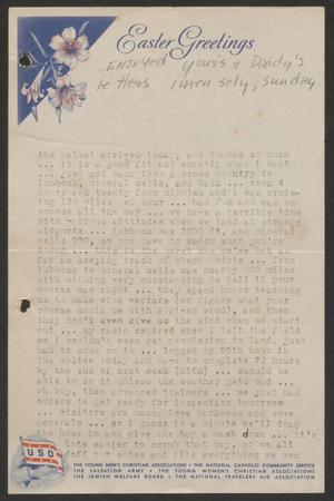 [Letter from Cornelia Yerkes to Fred G. and Frances Yerkes, Spring 1943]