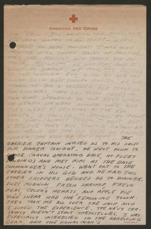 Primary view of object titled '[Letter from Cornelia Yerkes, January 7, 1945?]'.