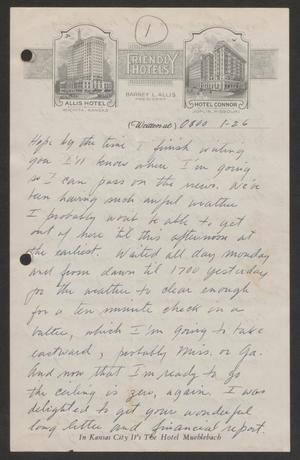 [Letter from Cornelia Yerkes, January 26, 1944]