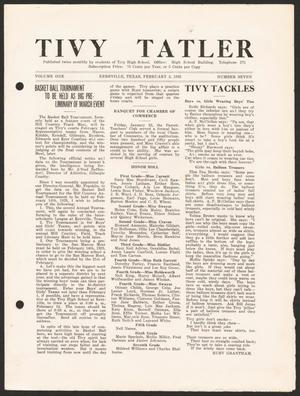 Primary view of object titled 'Tivy Tattler, Volume 1, Number 7, February 2, 1925'.