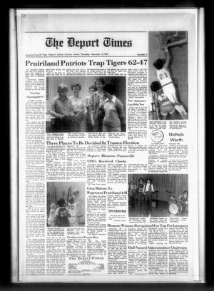 The Deport Times (Deport, Tex.), Vol. 74, No. 2, Ed. 1 Thursday, February 12, 1981