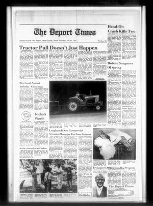 Primary view of object titled 'The Deport Times (Deport, Tex.), Vol. 74, No. 25, Ed. 1 Thursday, July 30, 1981'.