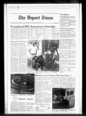 The Deport Times (Deport, Tex.), Vol. 74, No. 27, Ed. 1 Thursday, August 13, 1981