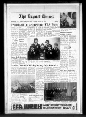 The Deport Times (Deport, Tex.), Vol. 75, No. 3, Ed. 1 Thursday, February 25, 1982