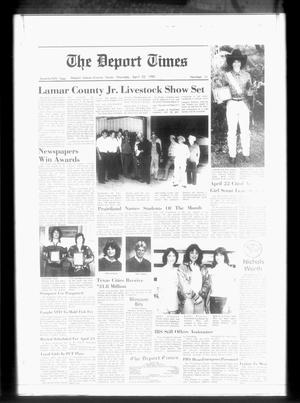 The Deport Times (Deport, Tex.), Vol. 75, No. 11, Ed. 1 Thursday, April 22, 1982