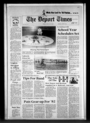 The Deport Times (Deport, Tex.), Vol. 74, No. 26, Ed. 1 Thursday, August 5, 1982