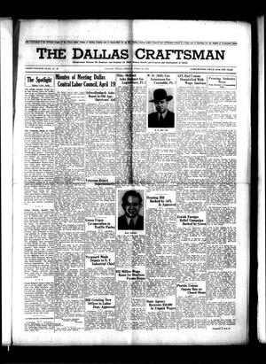 Primary view of object titled 'The Dallas Craftsman (Dallas, Tex.), Vol. 35, No. 16, Ed. 1 Friday, April 26, 1946'.