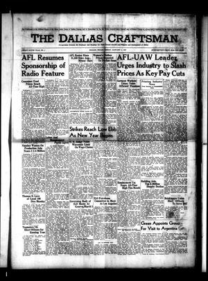 The Dallas Craftsman (Dallas, Tex.), Vol. 36, No. 1, Ed. 1 Friday, January 3, 1947