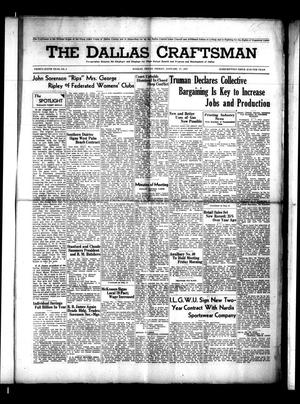The Dallas Craftsman (Dallas, Tex.), Vol. 36, No. 3, Ed. 1 Friday, January 17, 1947