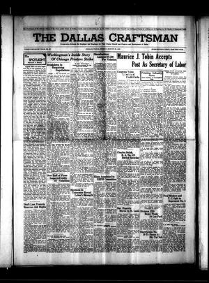 Primary view of object titled 'The Dallas Craftsman (Dallas, Tex.), Vol. 37, No. 39, Ed. 1 Friday, August 20, 1948'.