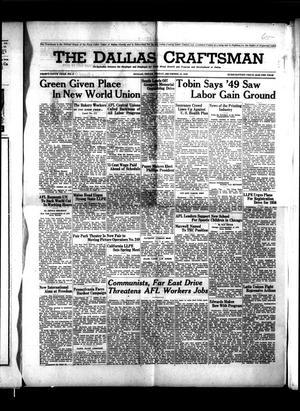 The Dallas Craftsman (Dallas, Tex.), Vol. 39, No. 4, Ed. 1 Friday, December 16, 1949
