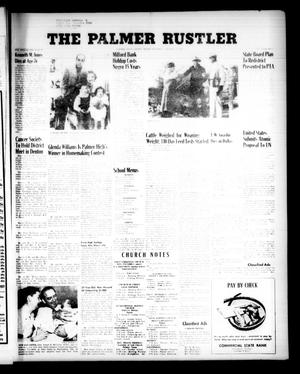 Primary view of object titled 'The Palmer Rustler (Palmer, Tex.), Vol. [32], No. [3], Ed. 1 Thursday, January 17, 1957'.