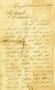 Letter: [Letter from Kenner K. Rector to Effie Watts, December 7, 1861]