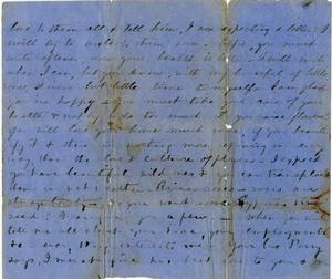 Primary view of object titled '[Letter from Annie Watts Winston to Effie Watts Rector]'.