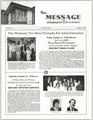 The Message, Volume 12, Number 3, October 1984