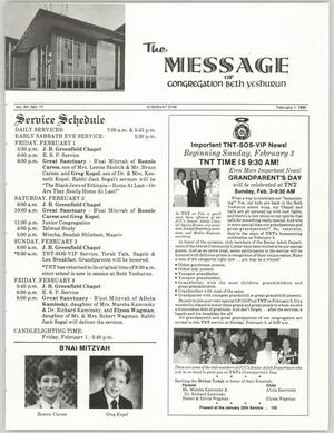 The Message, Volume 12, Number 17, February 1985