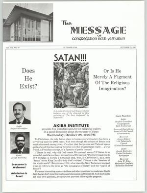 The Message, Volume 14, Number 47, October 1987