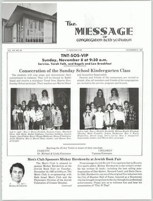 The Message, Volume 14, Number 49, November 1987