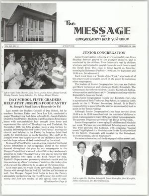 The Message, Volume 16, Number 14, December 1988