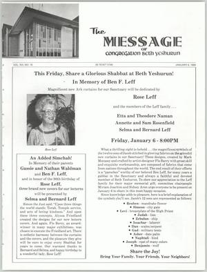 The Message, Volume 16, Number 16, January 1988