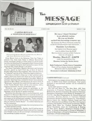 The Message, Volume 16, Number 26, March 1989