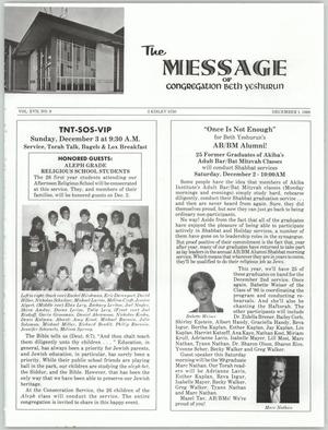 The Message, Volume 17, Number 9, December 1989