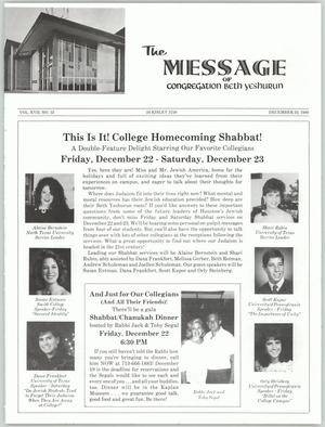 The Message, Volume 17, Number 12, December 1989