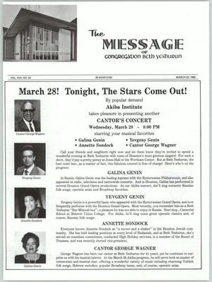 The Message, Volume 17, Number 24, March 1990