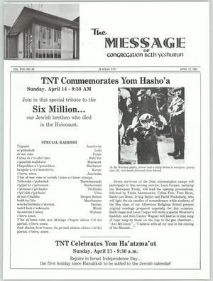 The Message, Volume 18, Number 28, April 1991