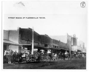 Primary view of object titled 'Street Scene, Floresville, Texas'.