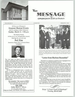 The Message, Volume 18, Number 12, February 1992