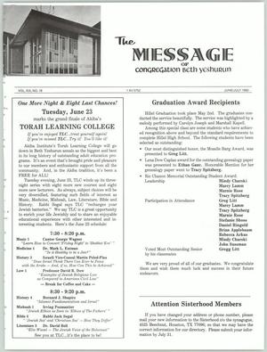 The Message, Volume 19, Number 19, June/July 1992