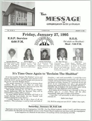 The Message, Volume 12, Number 9, January 1994