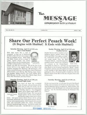 The Message, Volume 22, Number 15, April 1995