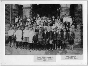 Primary view of object titled '[Fourth Grade Students, Killeen Public School, 1905]'.