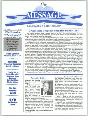 The Message, Volume 34, Number 15, March 1997