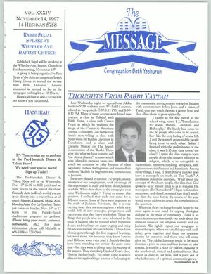 The Message, Volume 34, November 14, 1997