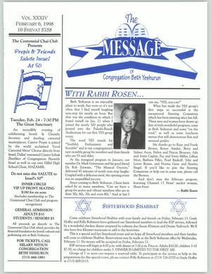 The Message, Volume 34, February 6, 1998