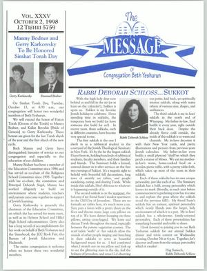 The Message, Volume 35, October 2, 1998