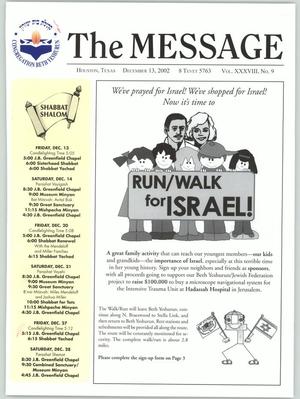 The Message, Volume 38, Number 9, December 2002