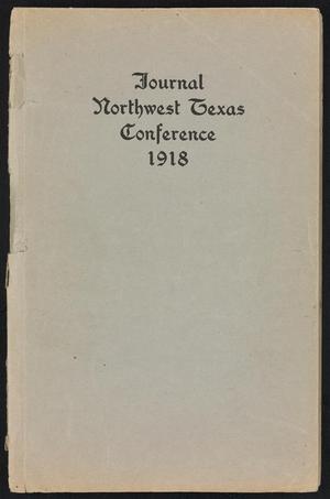 Primary view of object titled 'Journal of the Northwest Texas Annual Conference, Methodist Episcopal Church, South: 1918'.