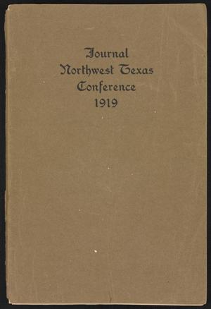 Journal of the Northwest Texas Annual Conference, Methodist Episcopal Church, South: 1919