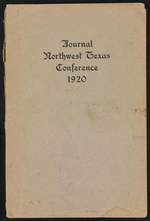 Journal of the Northwest Texas Annual Conference, Methodist Episcopal Church, South: 1920