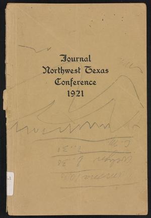 Primary view of object titled 'Journal of the Northwest Texas Annual Conference, Methodist Episcopal Church, South: 1921'.