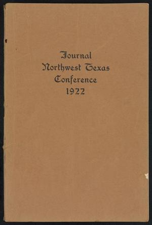 Primary view of object titled 'Journal of the Northwest Texas Annual Conference, Methodist Episcopal Church, South: 1922'.